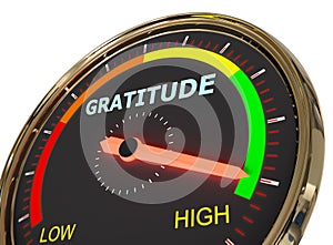 Measuring gratitude level photo