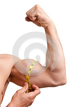 Measuring His Bicep