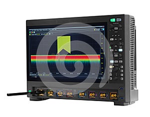 Measuring instrument in the laboratory. Measurement and data collection in a scientific laboratory. Equipment with measuring devic