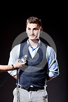 Measuring light from studio lights with flash meter