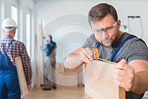 Measuring off the wood