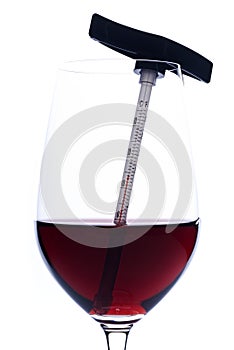 Measuring Red Wine Temperature with a Thermometer