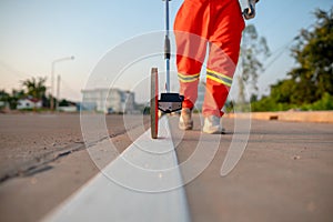 Measuring road distances photo