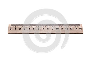 Measuring ruler isolated on white background