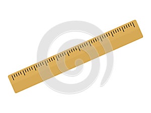 Measuring ruler. vector illustration  school vector beige eps