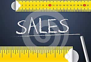 Measuring sales performance and achievement.