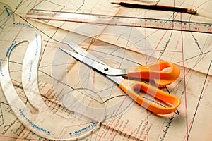 Measuring a sewing layout