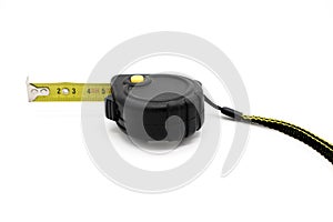 Measuring tape in centimeters on a white background