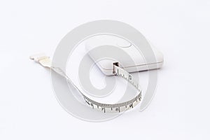 Measuring Tape Isolated on White Background