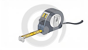 Measuring tool lies on a flat