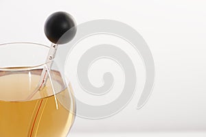 Measuring White Wine Temperature with a Wine Thermometer