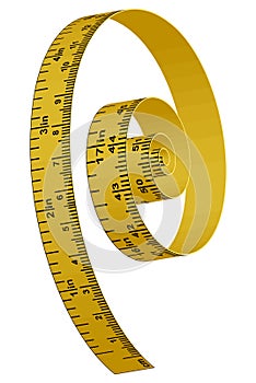 Measuring yellow tape