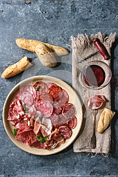 Meat assorti plate