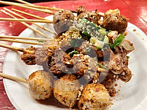 Meat ball Sichuan pepper delicious food