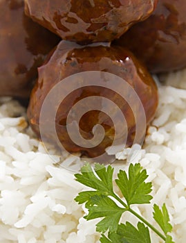 Meat Balls In Hoisin Sauce photo