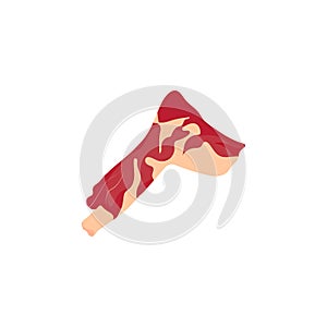 Meat, beef cut, foreshank color icon. Element of beef meat parts illustration. Premium quality graphic design icon. Signs and