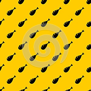 Meat on the bone pattern vector