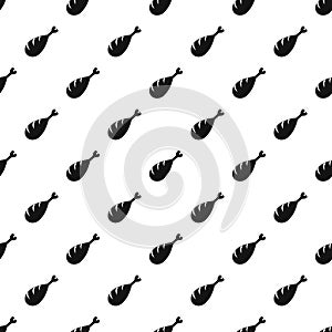 Meat on the bone pattern vector