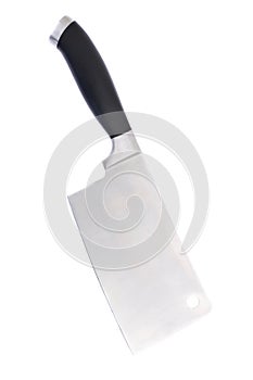 Meat cleaver isolated over white background