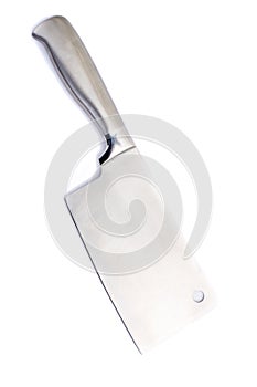 Meat cleaver isolated over white background