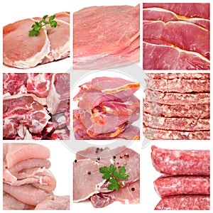 Meat collage