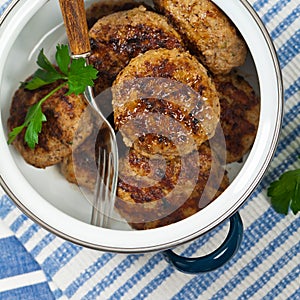 Meat Cutlets or Sausage Patties