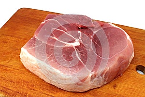 Meat with fat and veins