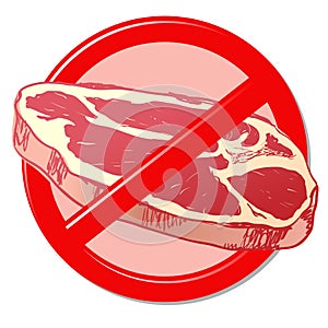 Meat forbidden