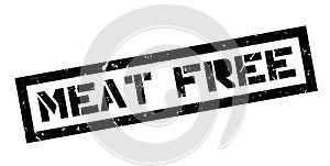 Meat Free rubber stamp