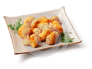 Meat fried in batter, dill