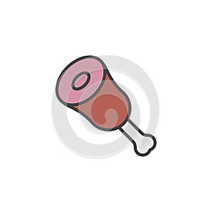 Meat icon in colored version