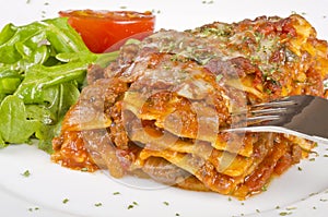 Meat Lasagna Closeup #2