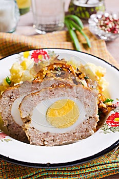 Meat Loaf with egg