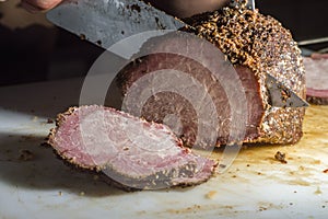 meat with the name of & x22;cupim& x22; hump steak, cut of beef from the upper part of the ox, widely consumed in Brazil photo