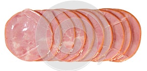 Meat packaging. Isolated