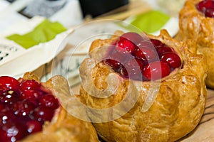 Meat pies with cranberry