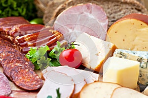 Meat products and cheese