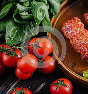 Meat rolls mititei or mici traditional romanian food