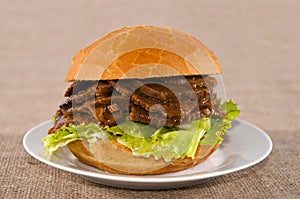 Meat sandwich photo