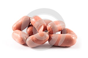 Meat sausages isolated