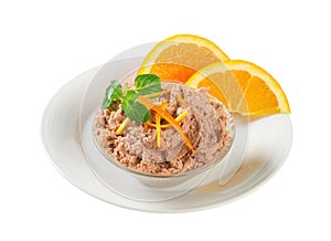 Meat spread with orange