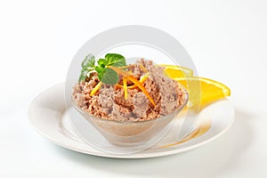 Meat spread with orange