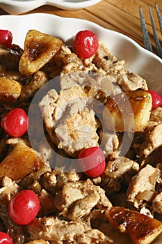 Meat Stew with Apples & Dry Fruits