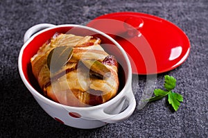 Meat terrine with bacon