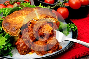 Meatball Marinara Pie Meal
