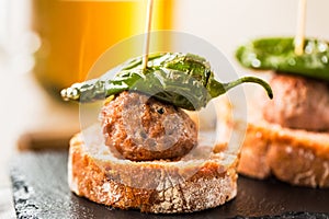 Meatballs tapas