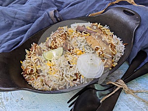 Meatless Biryani made of Jackfruit or Kathal, a delicacy for the vegetarian