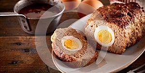 Meatloaf with egg