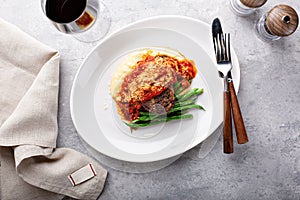 Meatloaf with polenta