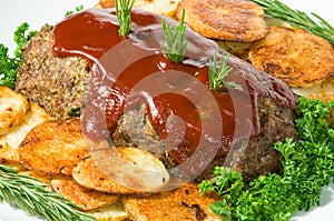 Meatloaf and Potato Dinner